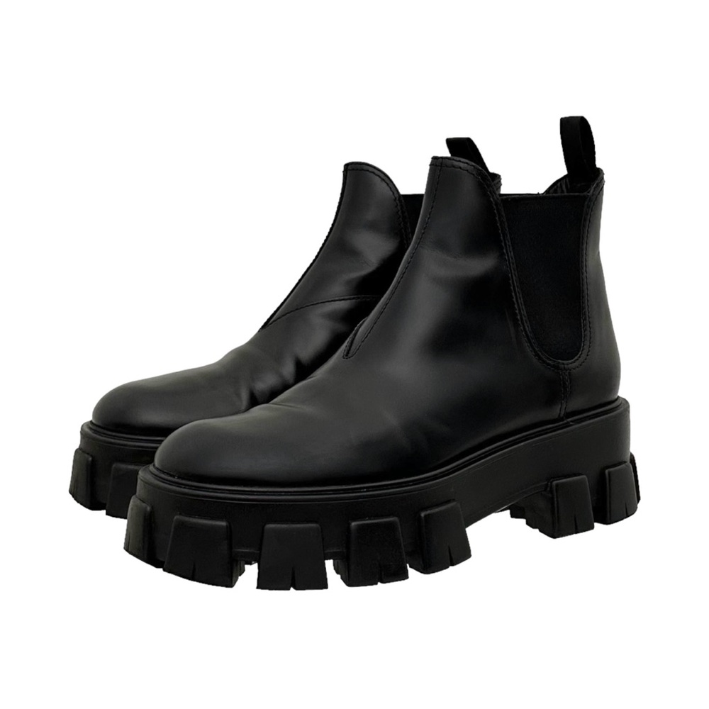 Prada Black Platform Chelsea Boots - Picture 2 of 11